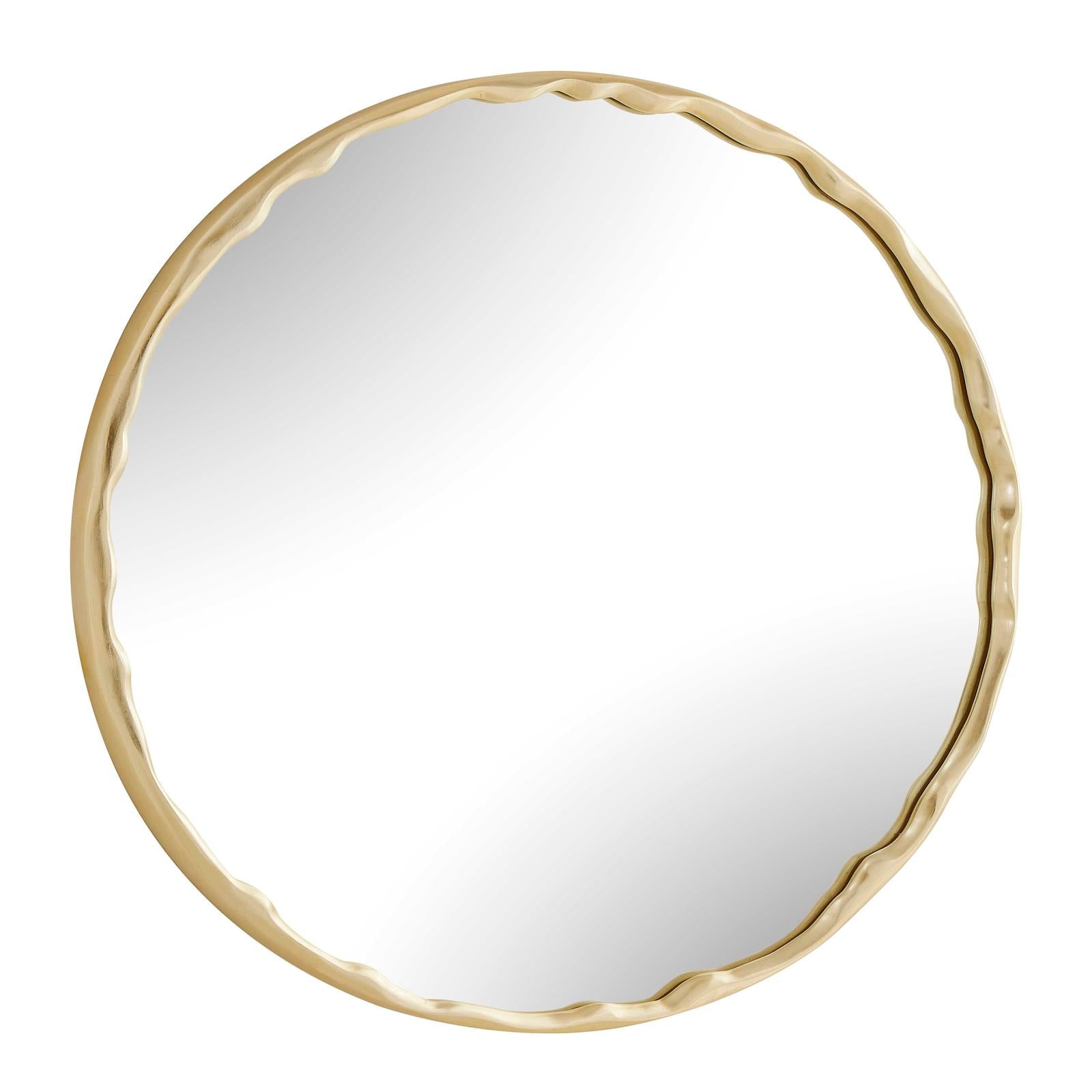 Uttermost Crinkle Round Mirror