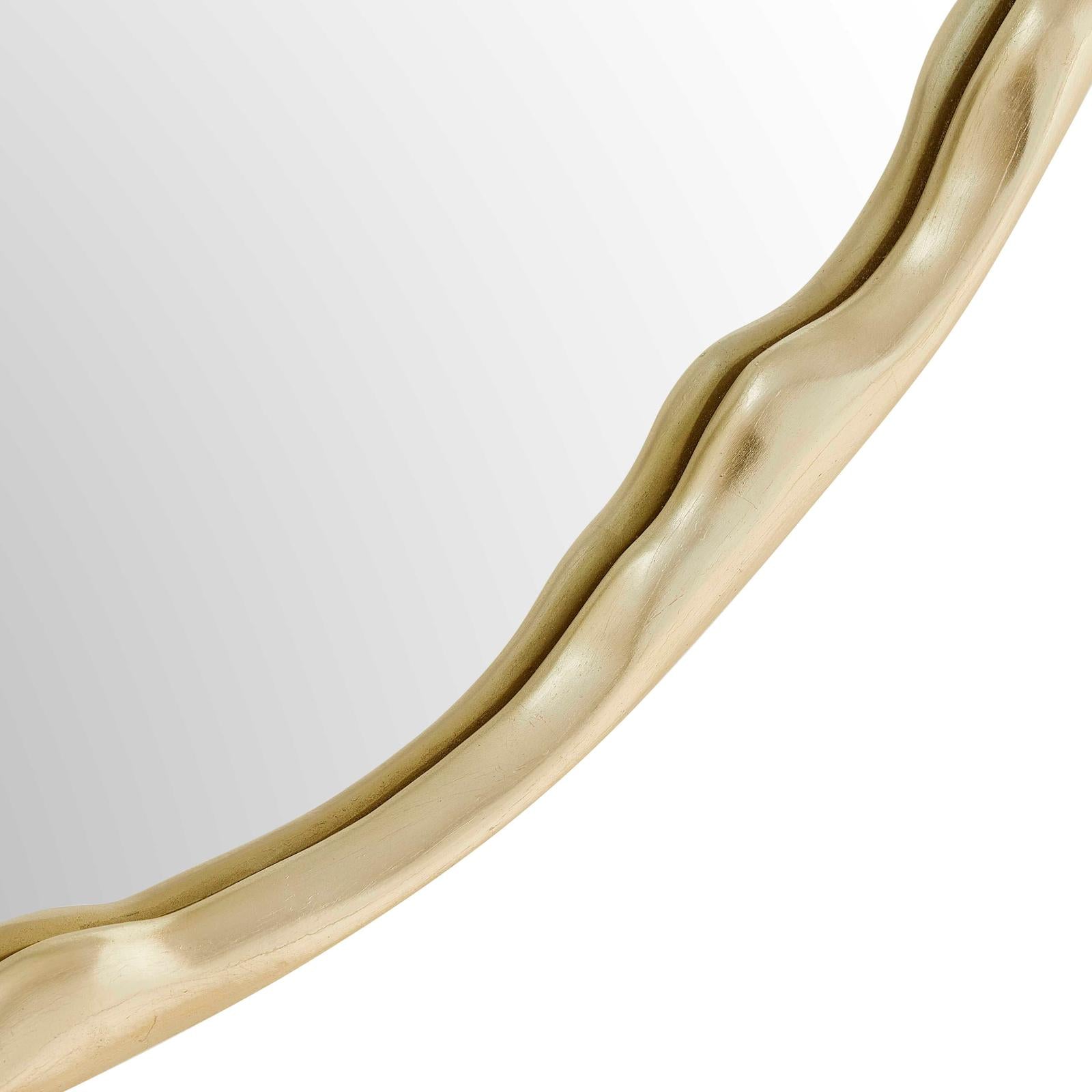 Uttermost Crinkle Round Mirror