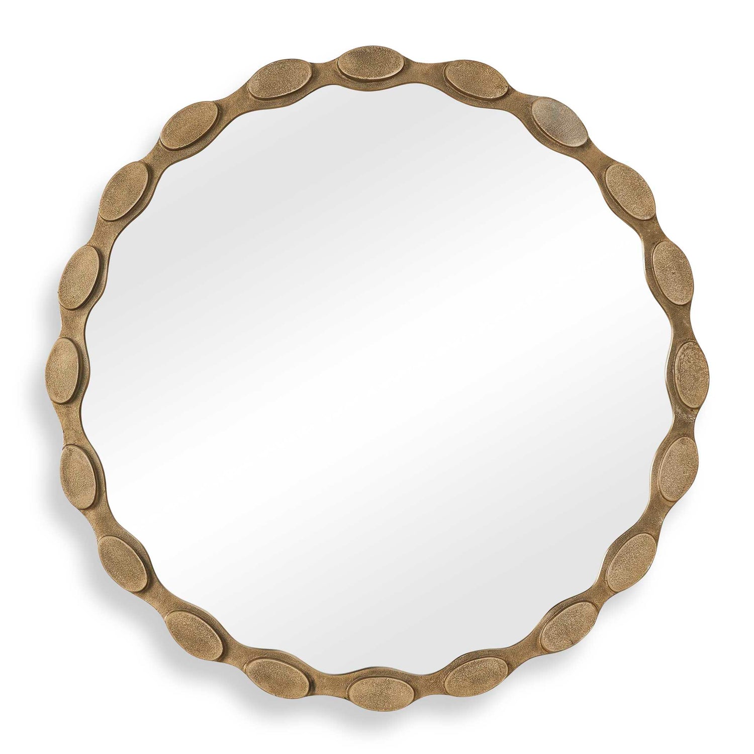 Uttermost Marietta Round Brass Mirror