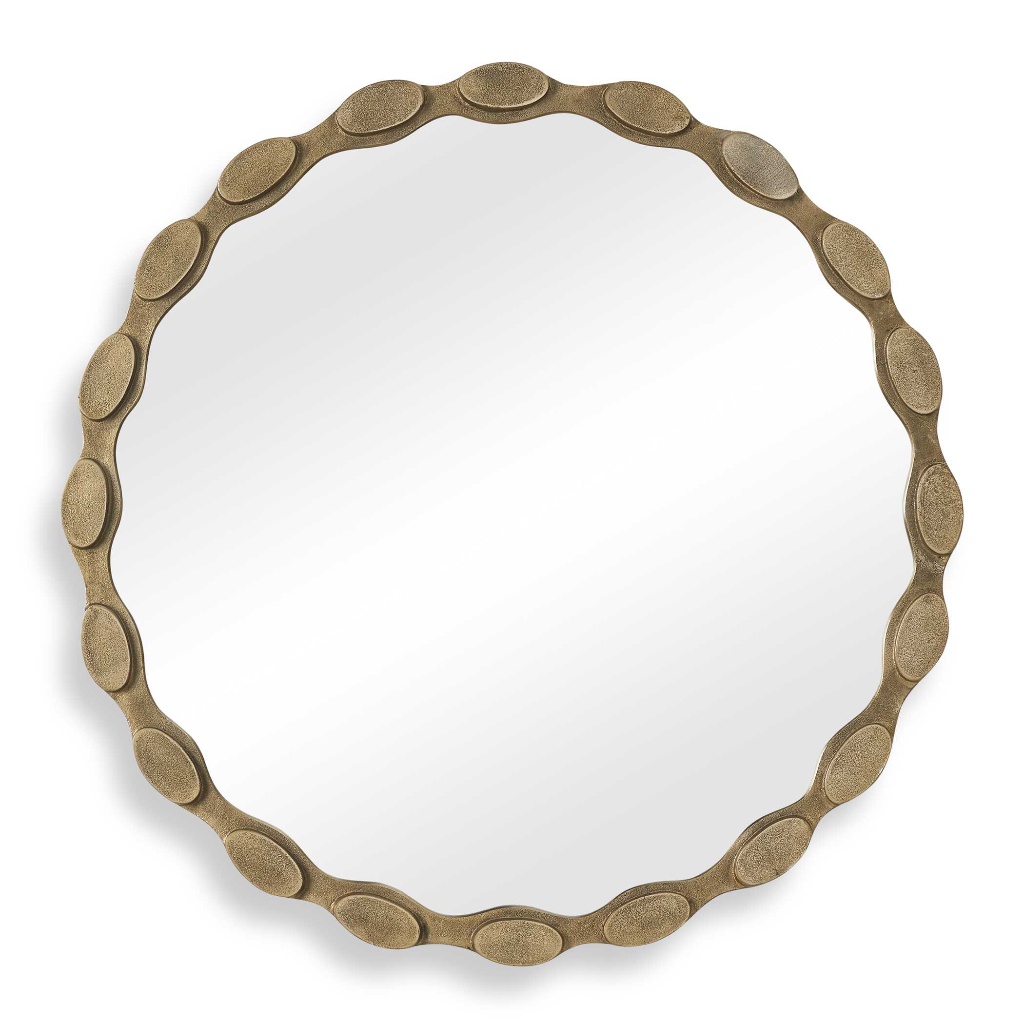 Uttermost Marietta Round Brass Mirror