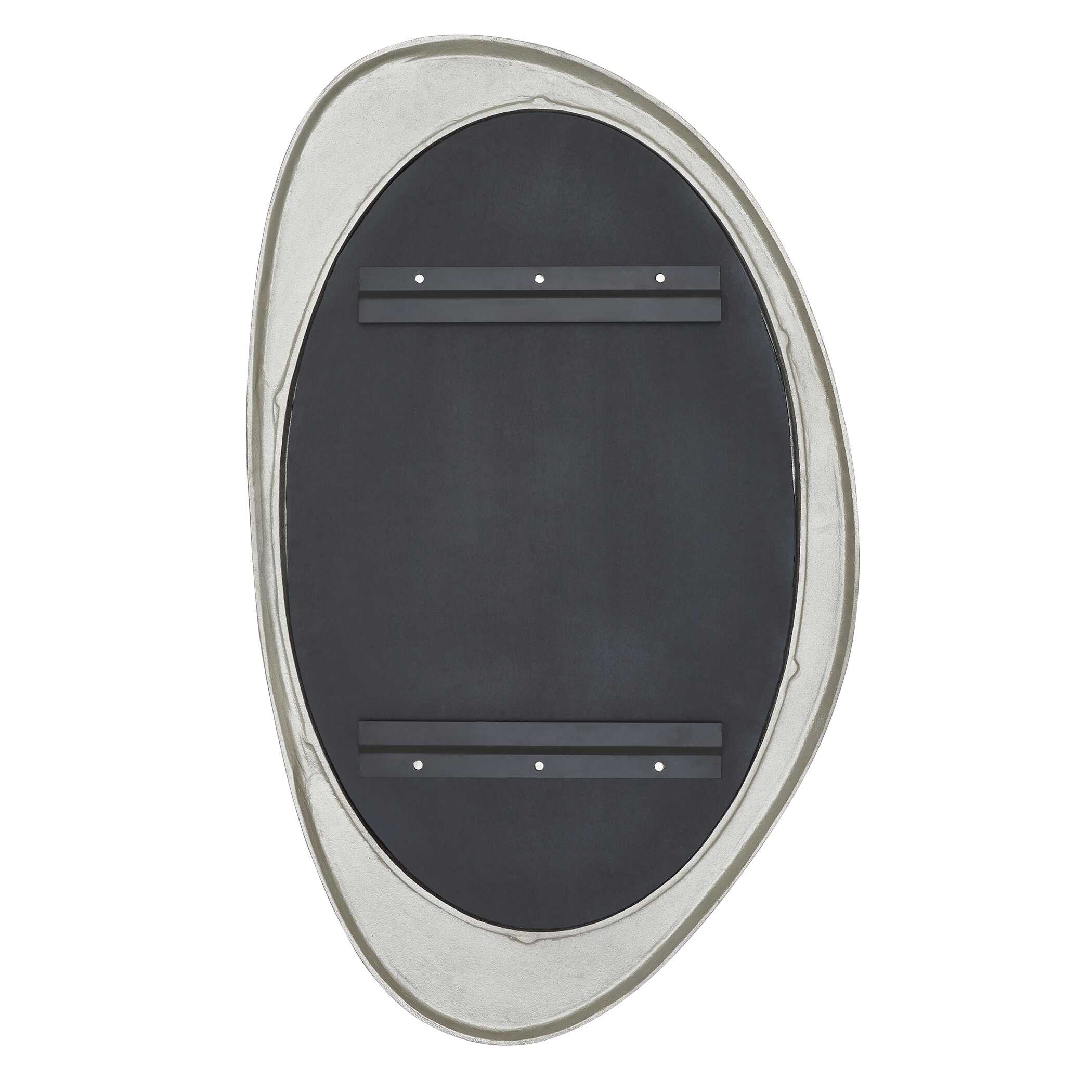 Uttermost Schiller Oval Antique Nickel Mirror