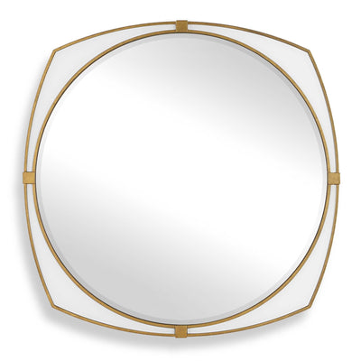 Uttermost Estella White Round Mirror