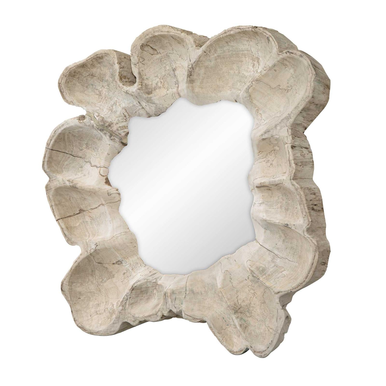 Uttermost Ariadne Round Wood Mirror