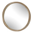 Uttermost Landry Round Light Wood Mirror