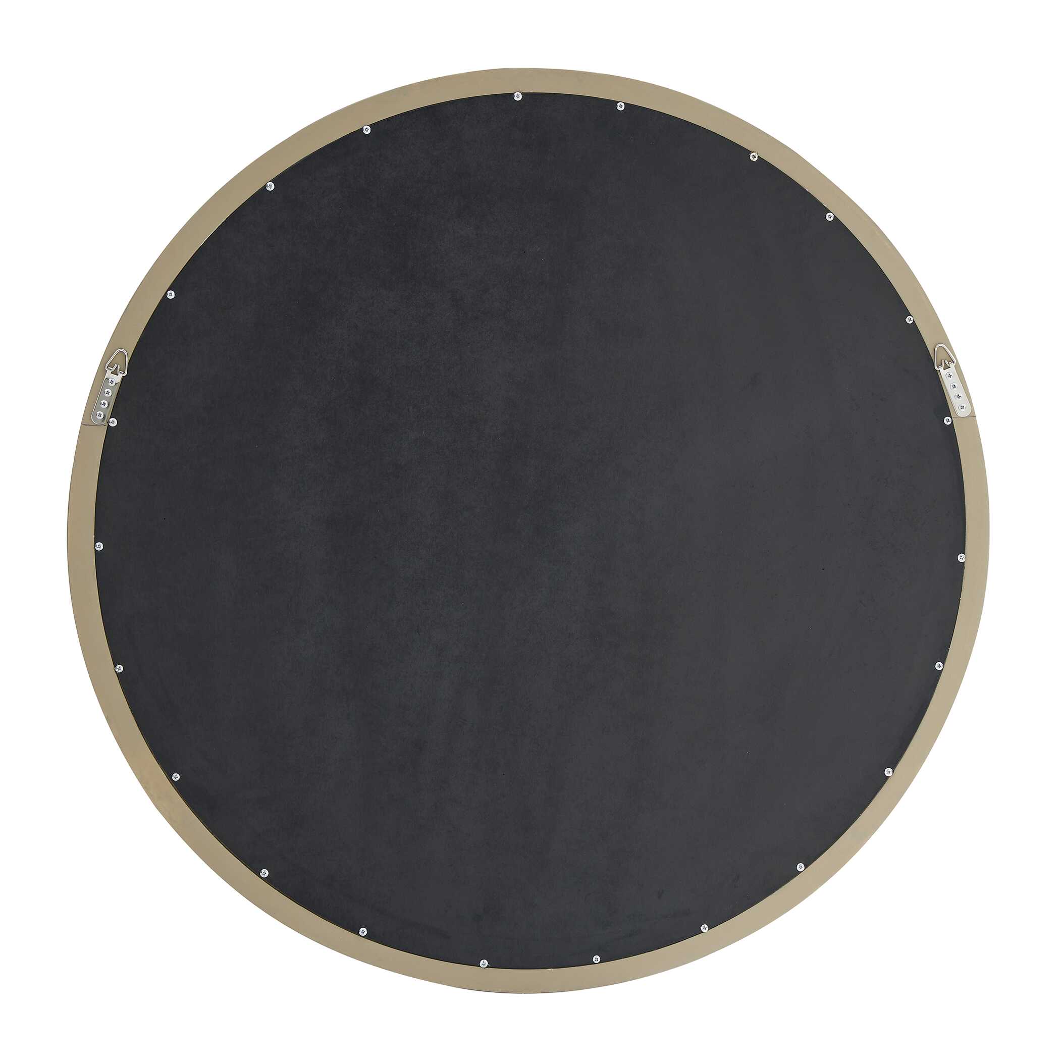 Uttermost Landry Round Light Wood Mirror