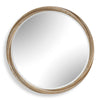 Uttermost Landry Round Light Wood Mirror