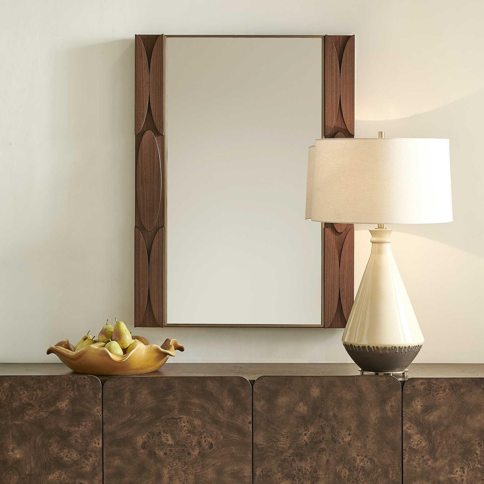 Uttermost Macario Mid-Century Wood Mirror