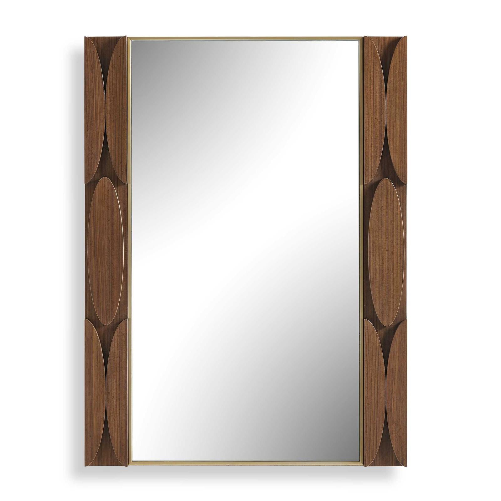 Uttermost Macario Mid-Century Wood Mirror