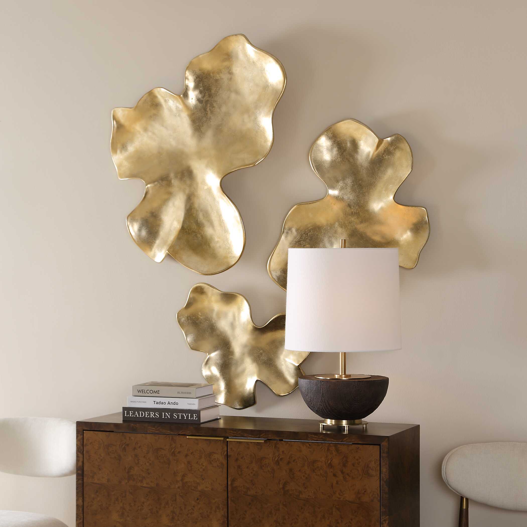 Uttermost Lumina Gold Wall Decor - Set of 3
