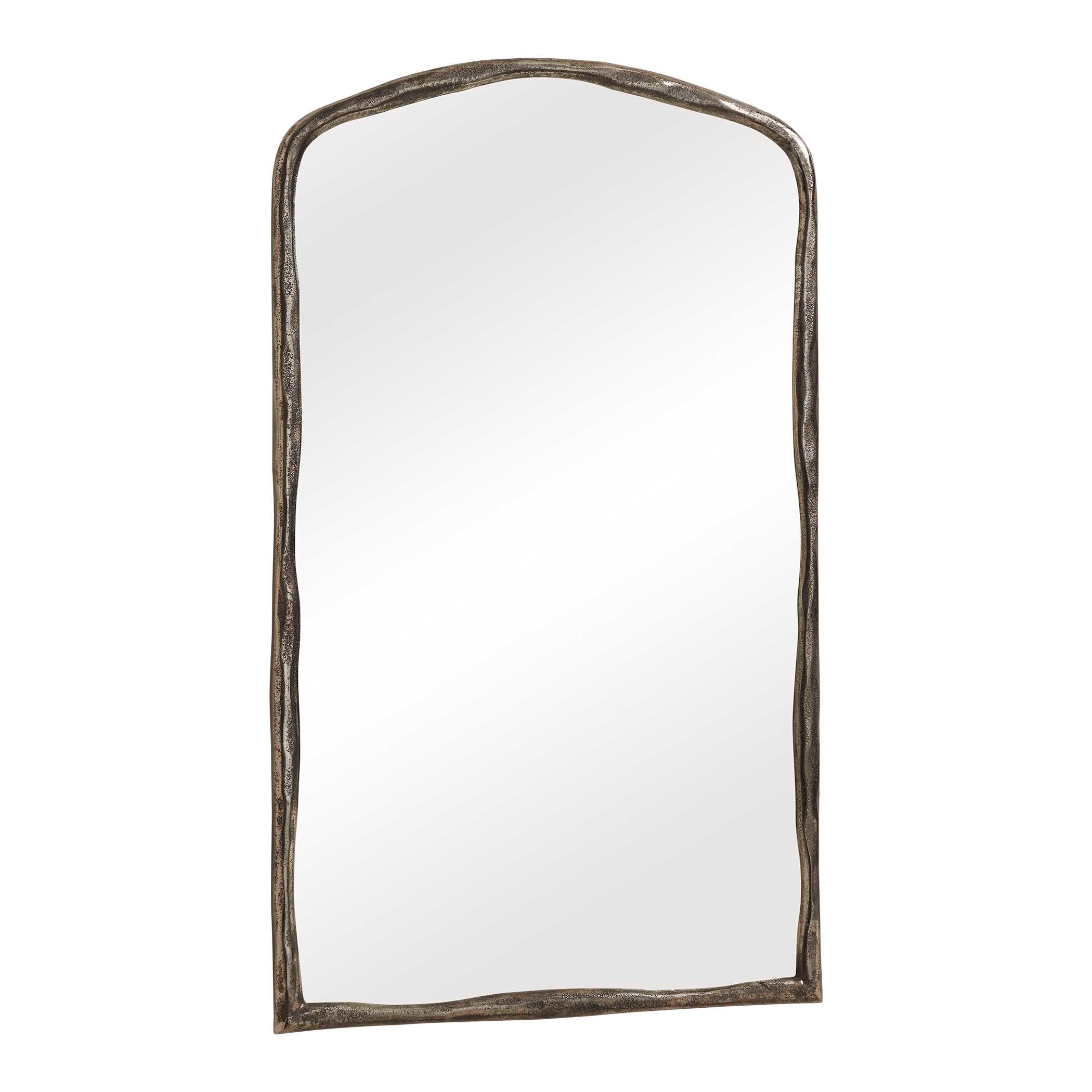 Uttermost Hammered Antique Nickel Arch Mirror