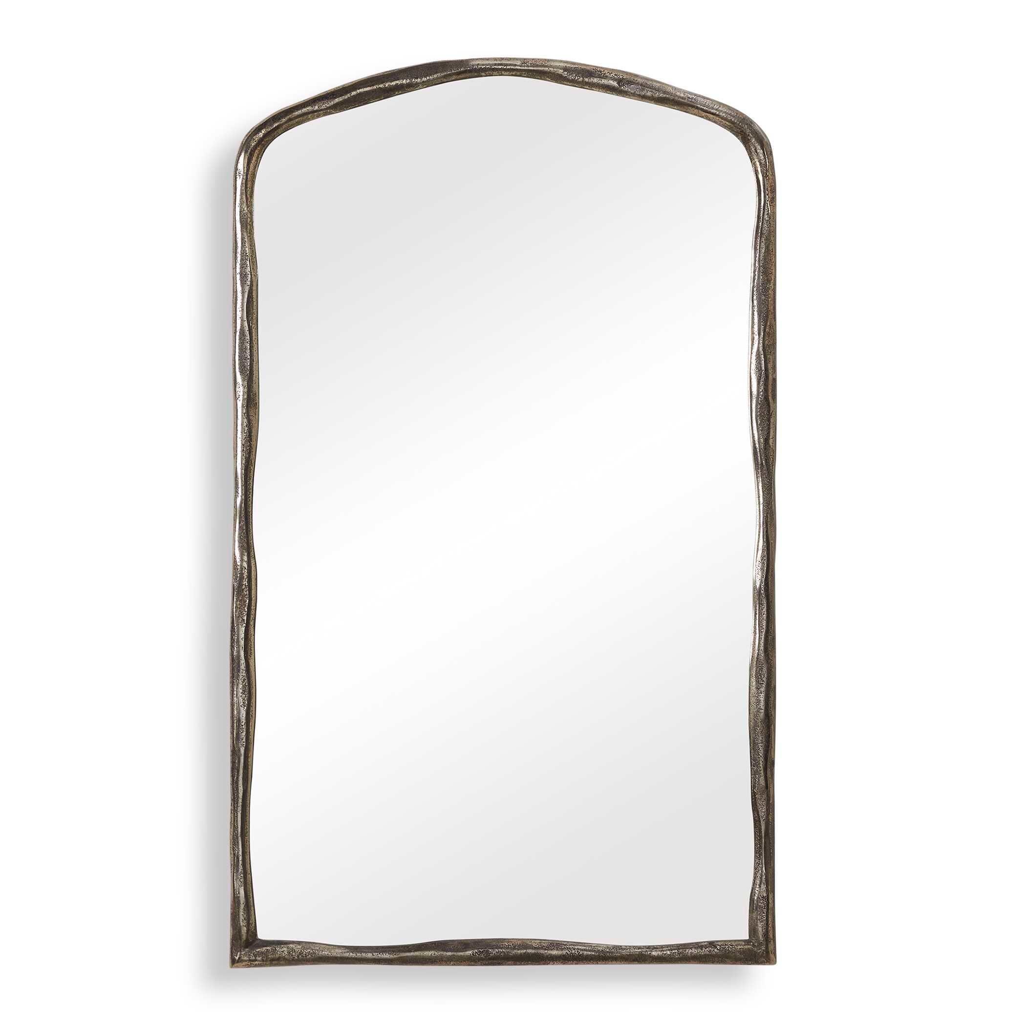 Uttermost Hammered Antique Nickel Arch Mirror