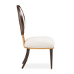 Michael Amini Camellia Field Linen/Warm Pecan Dining Side Chair - Set of 2