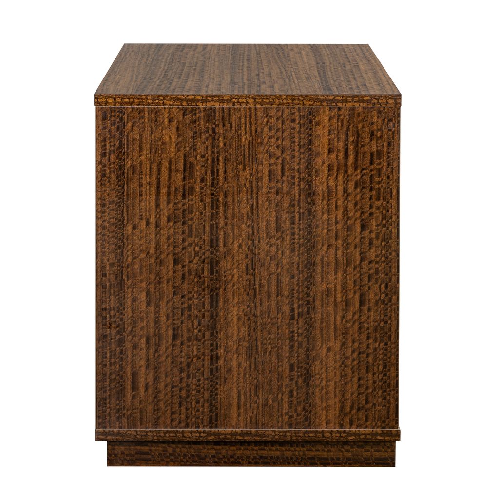 Michael Amini Kayner 2-Drawer Nightstand - Charcoal