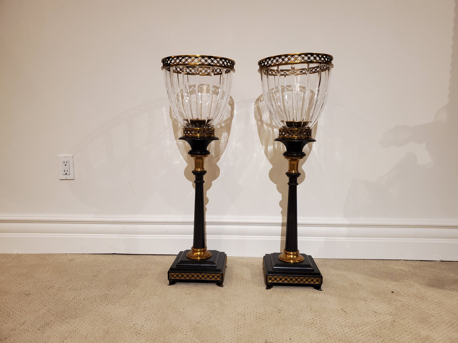 Maitland Smith Torch Candleholder - Set of 2 Floor Sample