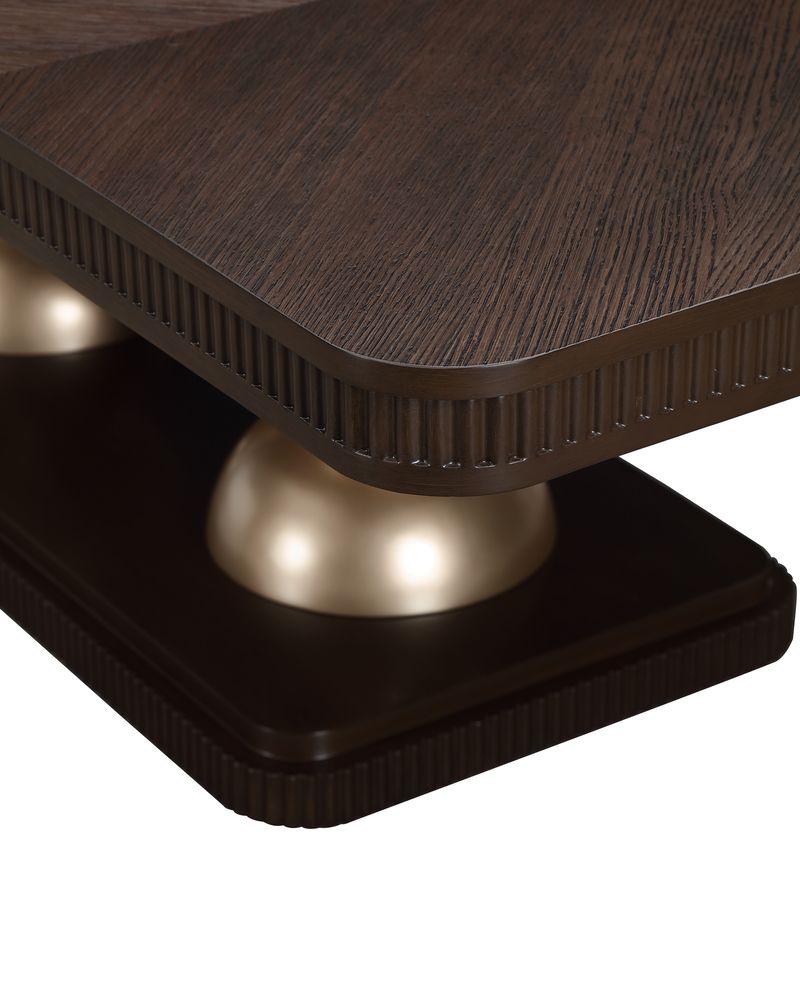 Michael Amini West Kensington Rectangular Dining Table - Medium Espresso