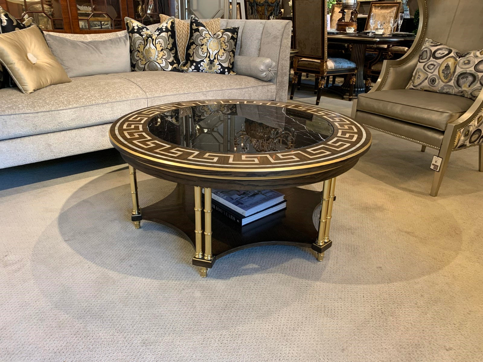 Marge Carson Quince Cocktail Table Floor Sample