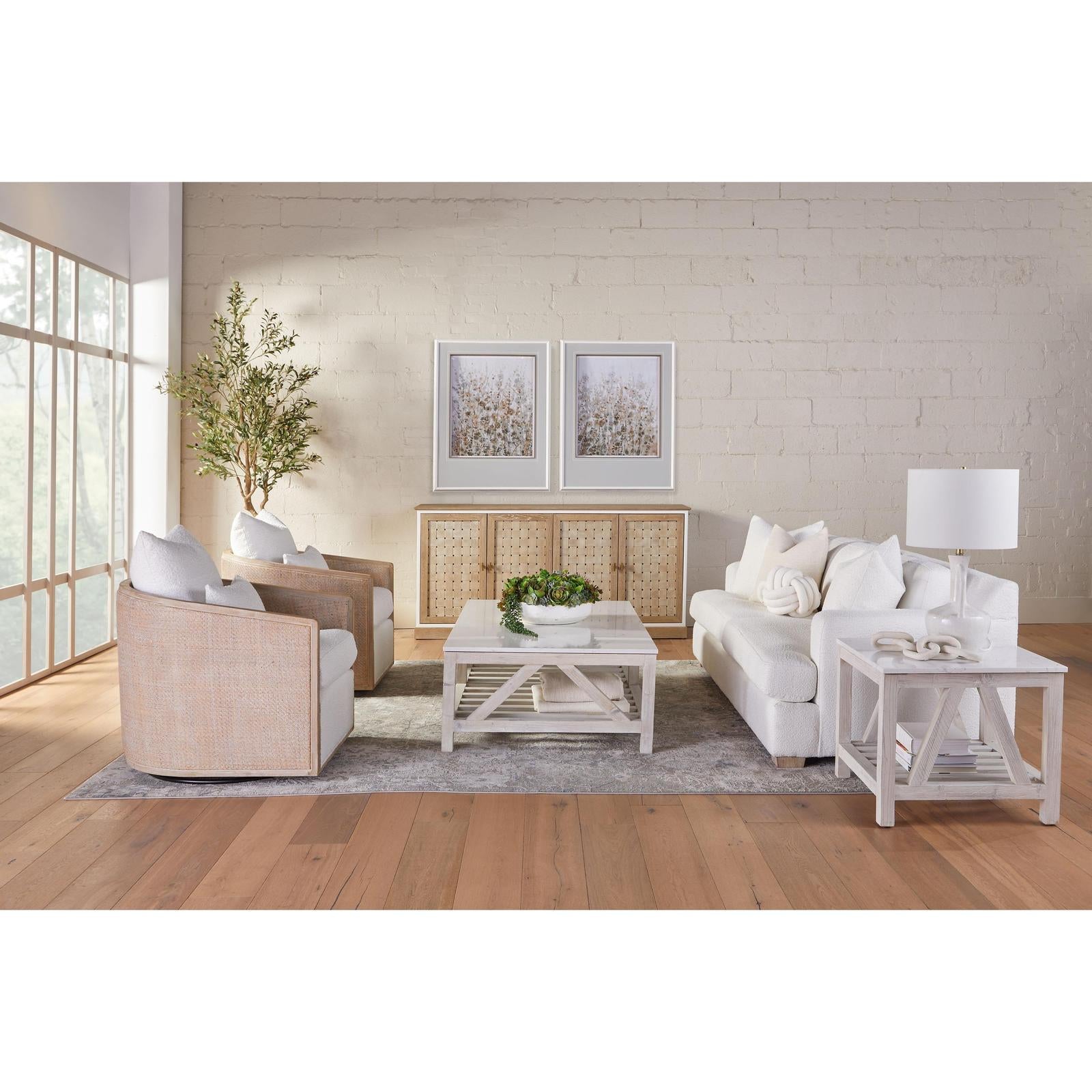 Essentials For Living McGuire Swivel Club Chair
