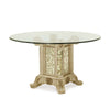 Michael Amini Platine de Royale Round Dining Table - Champagne