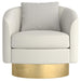Bernhardt Interiors Camino Gold Leaf Swivel Chair