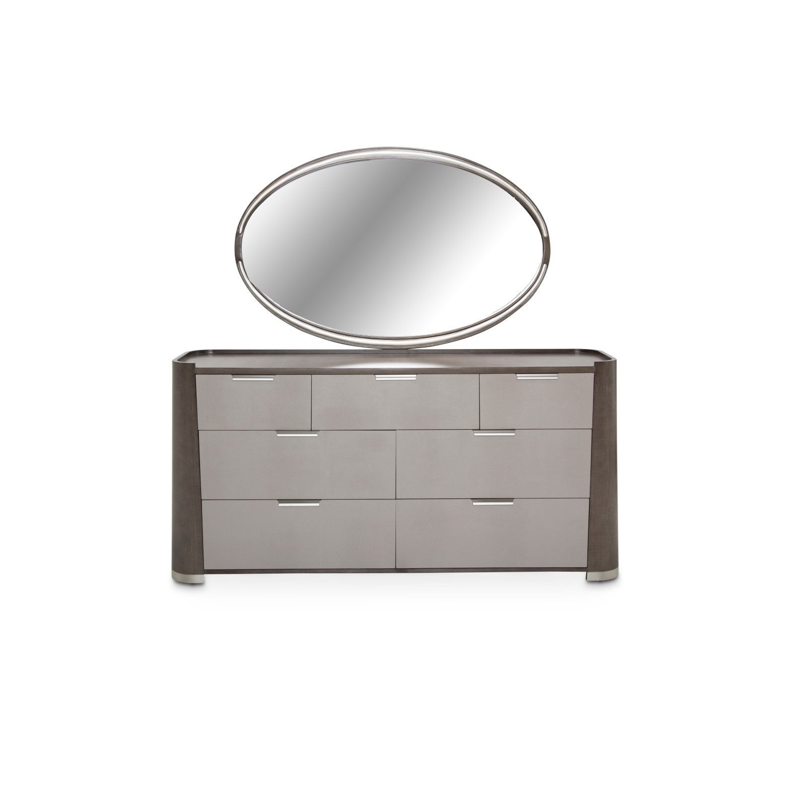 Michael Amini Roxbury Park Dresser with Mirror - Slate