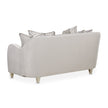 Michael Amini Roxbury Park Velvet Loveseat - Steel/Slate