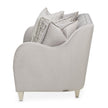 Michael Amini Roxbury Park Velvet Loveseat - Steel/Slate