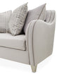 Michael Amini Roxbury Park Velvet Loveseat - Steel/Slate