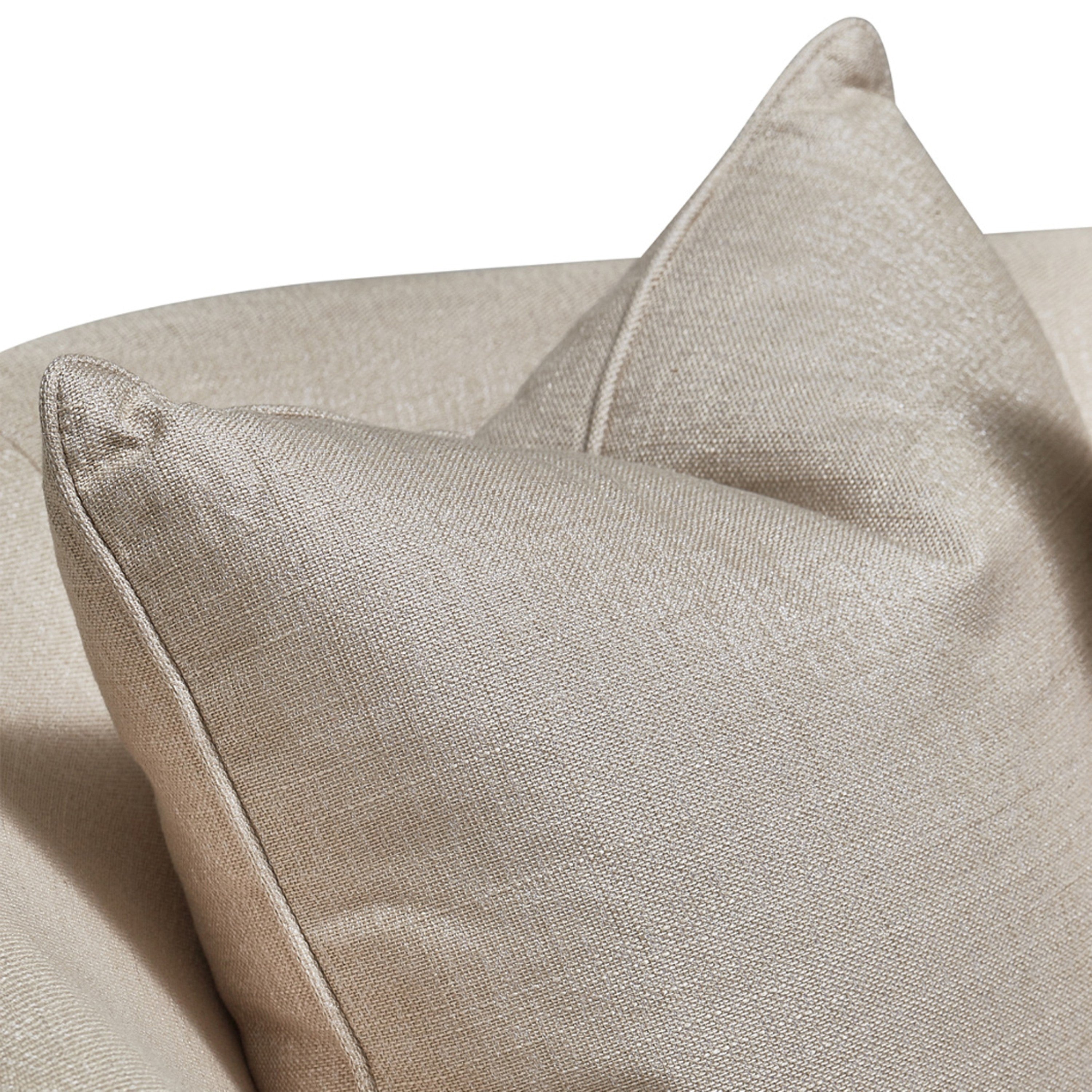 Michael Amini Malibu Crest 2-Piece Sofa - Pearl/Chardonnay