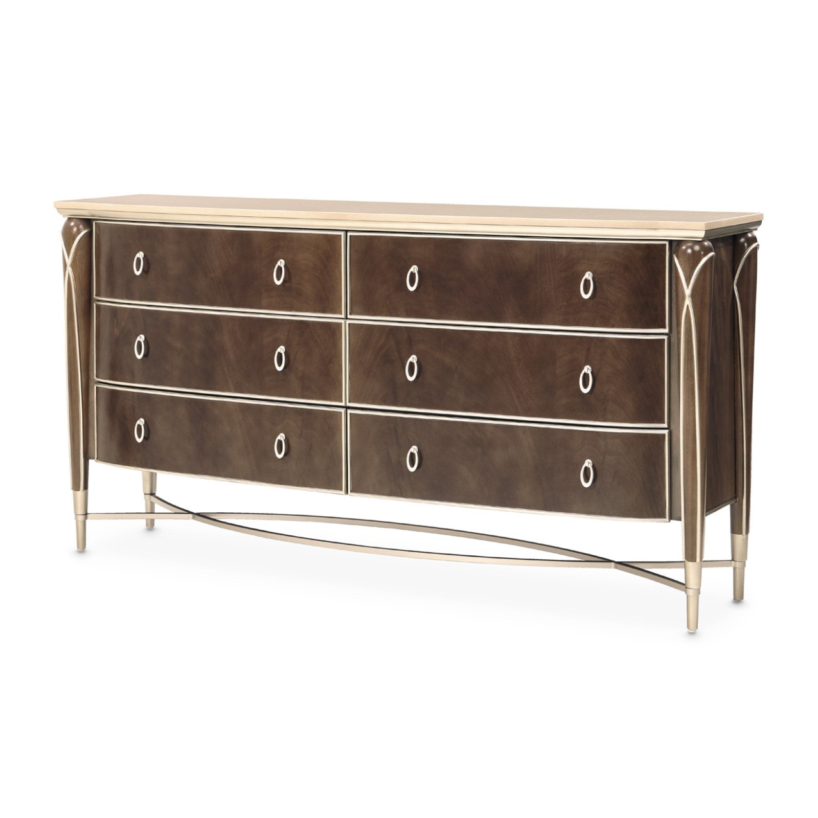 Michael Amini Villa Cherie Dresser - Hazelnut