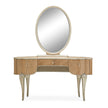 Michael Amini Villa Cherie Vanity with Mirror - Caramel