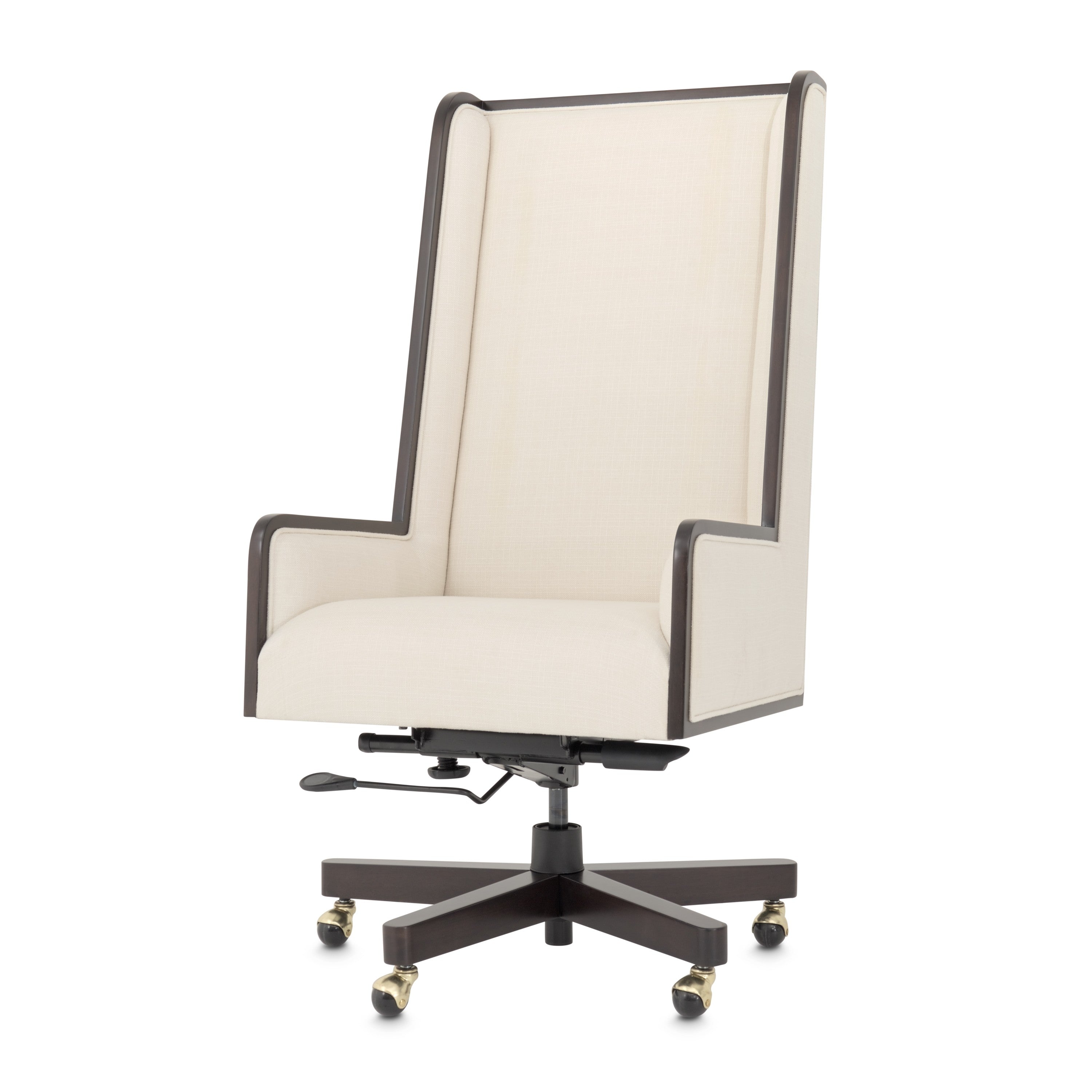 Michael Amini Belmont Place Swivel Desk Chair - Espresso