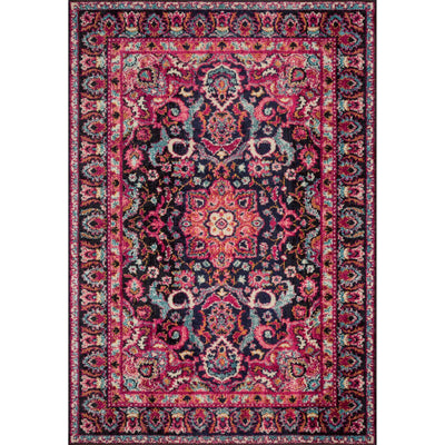 Loloi II Nadia NN-06 Midnight / Pink Rug