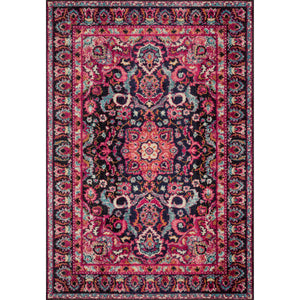 Loloi II Nadia NN-06 Midnight / Pink Rug