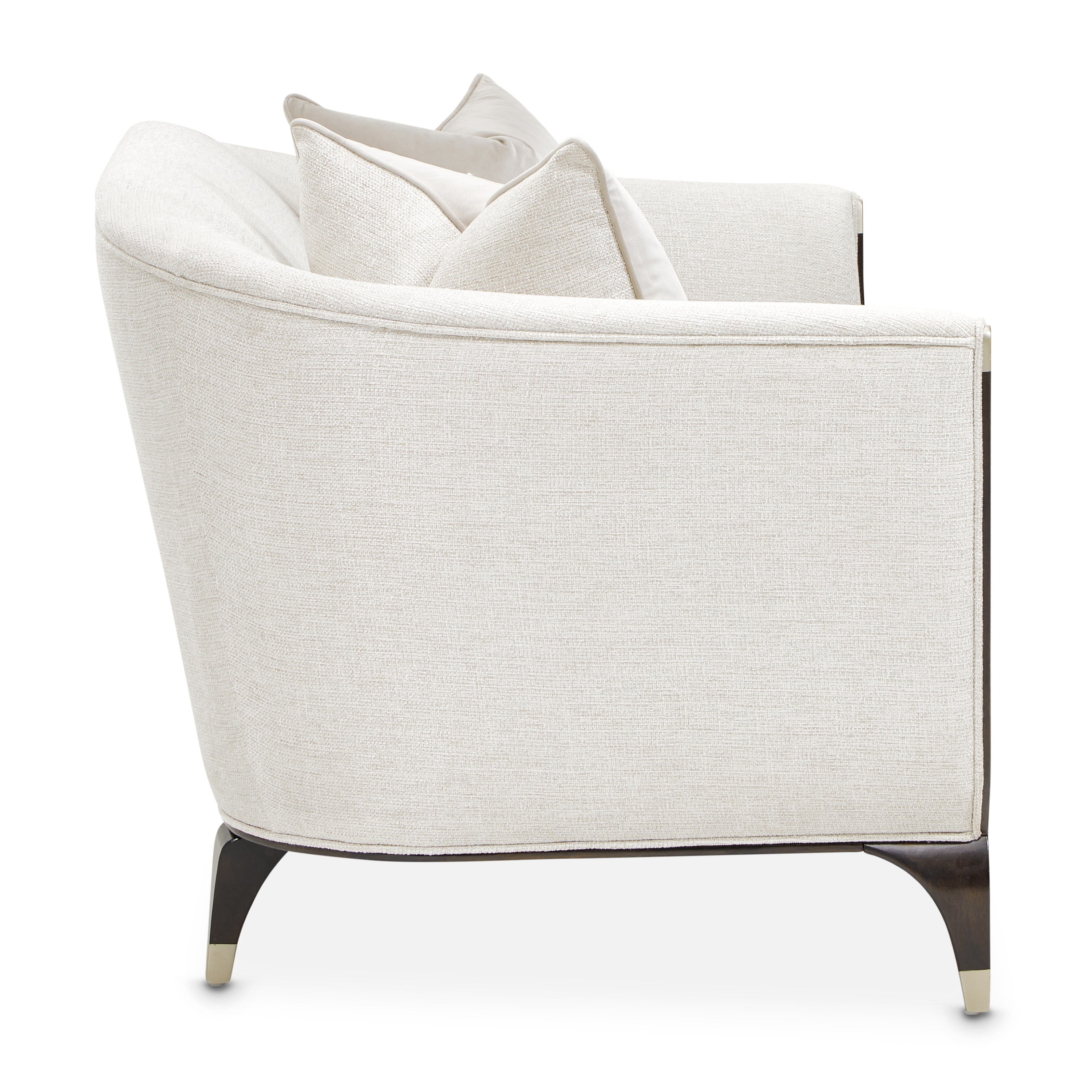 Michael Amini Paris Chic Loveseat - Cremini/Espresso