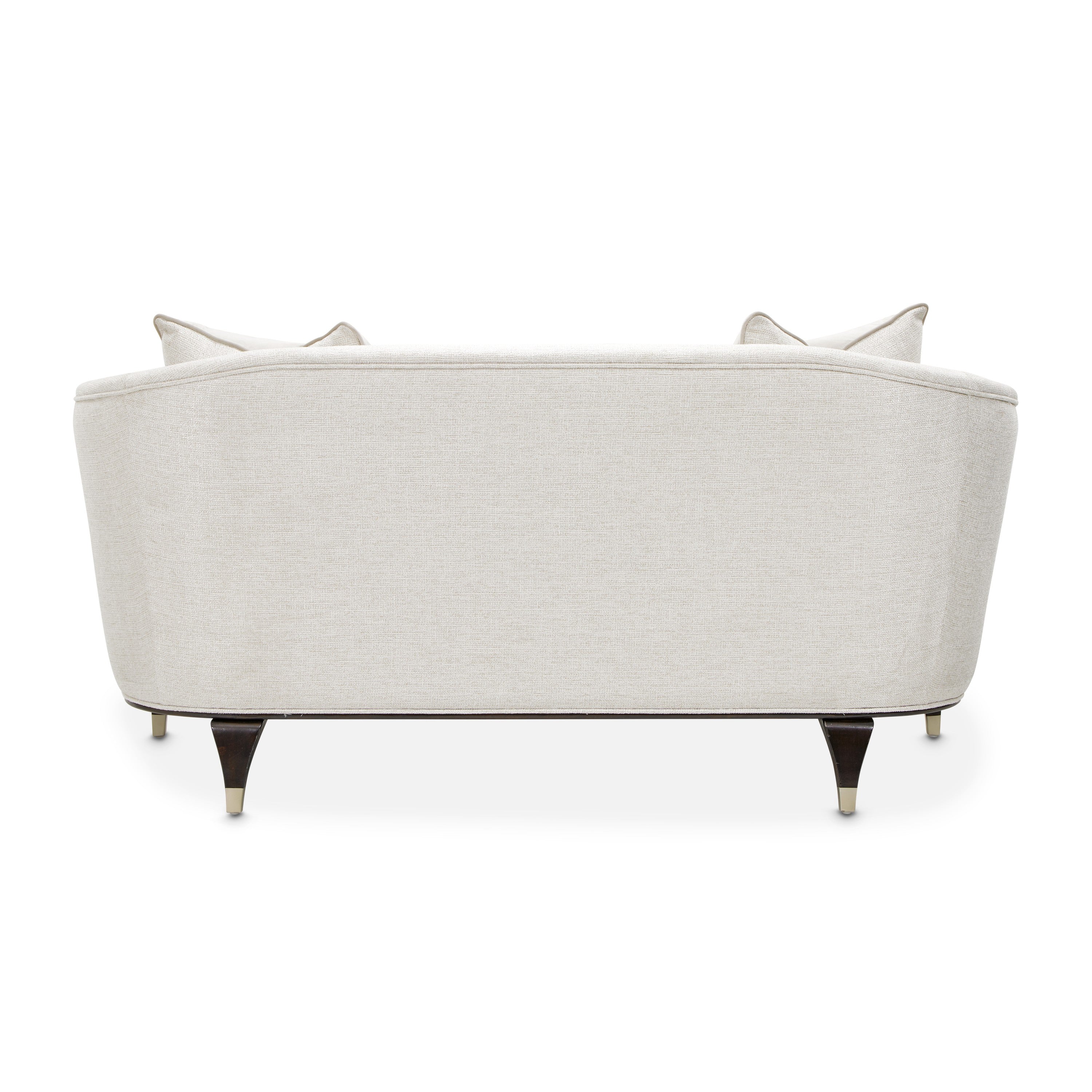 Michael Amini Paris Chic Loveseat - Cremini/Espresso