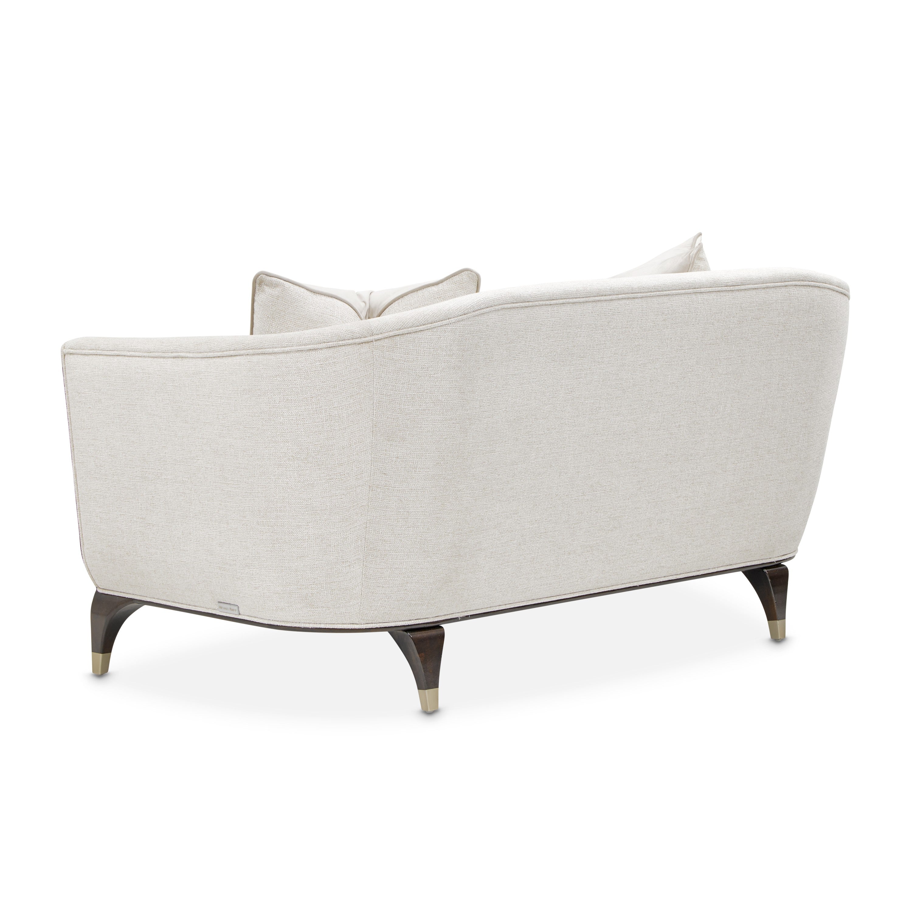 Michael Amini Paris Chic Loveseat - Cremini/Espresso