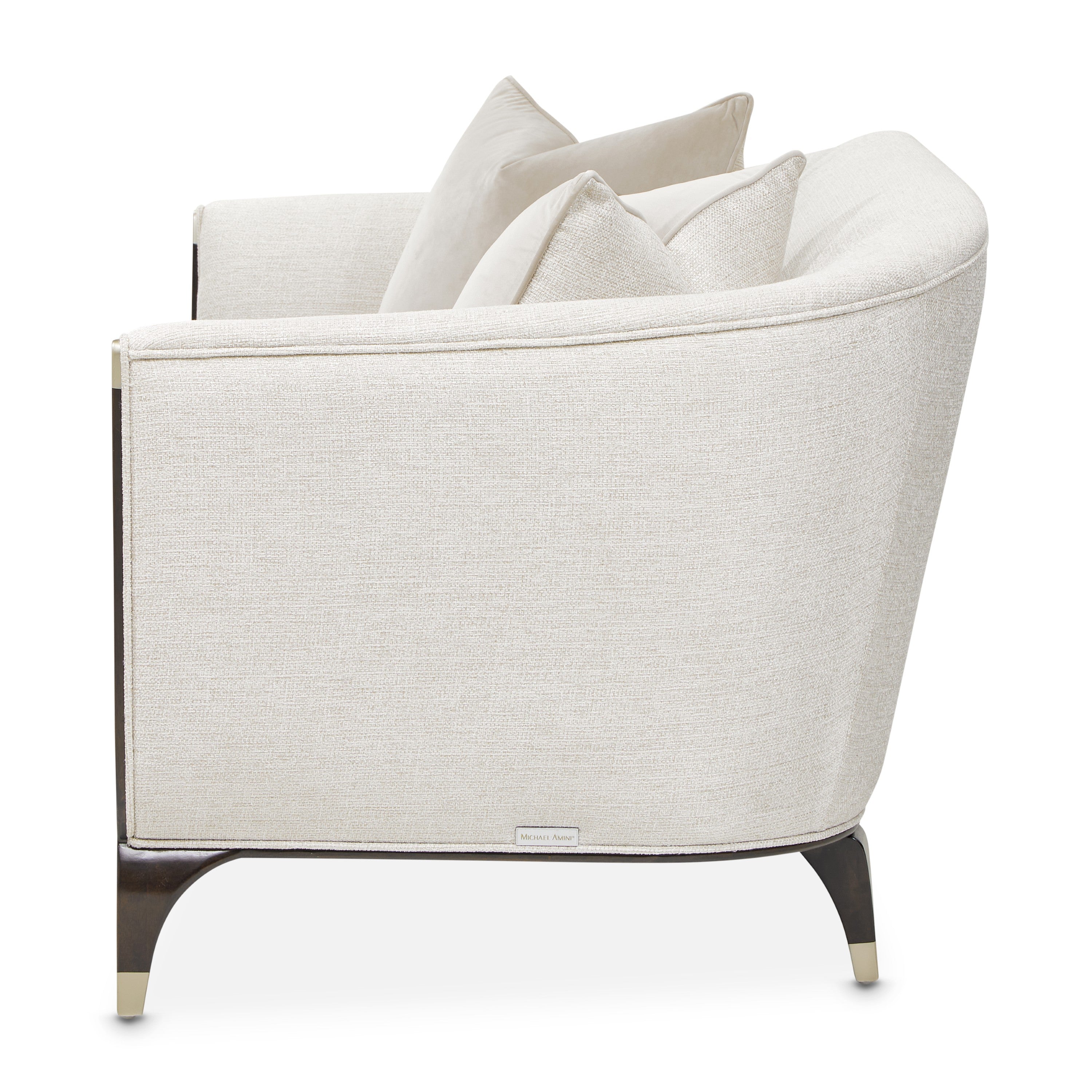 Michael Amini Paris Chic Loveseat - Cremini/Espresso