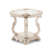 Michael Amini Platine de Royale End Table - Champagne