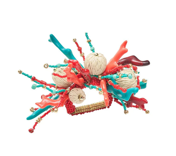 Kim Seybert Coral Spray Napkin Rings, Set of 4