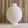 Global Views Matte White Chaco Lidded Jar