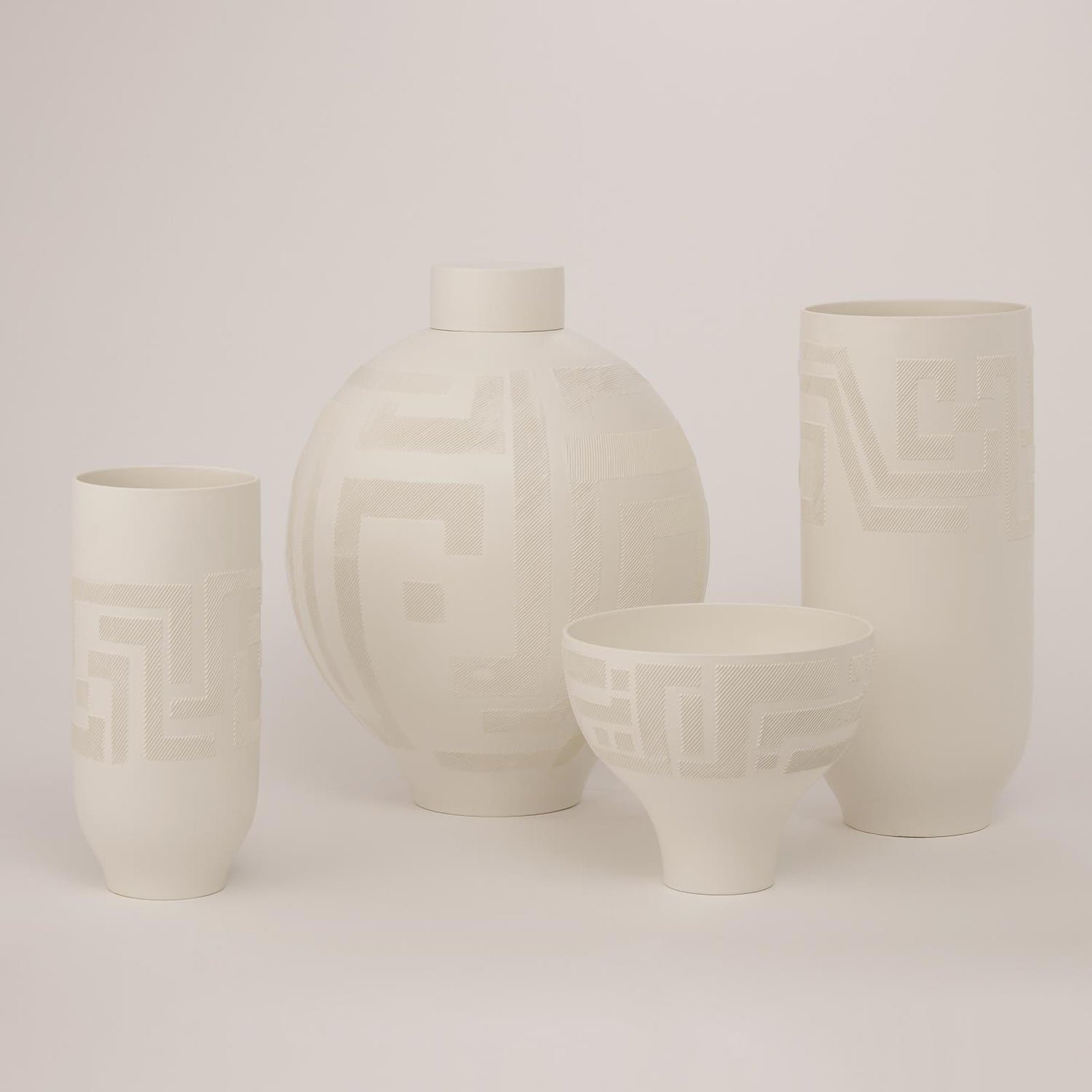Global Views Matte White Chaco Vase