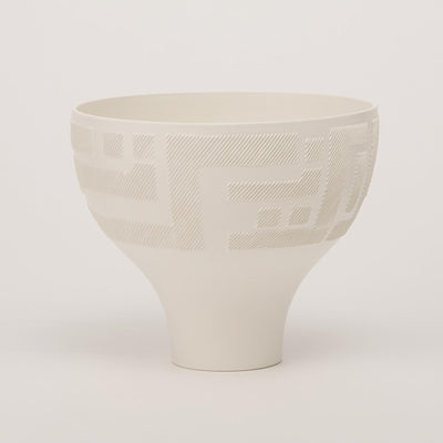 Global Views Matte White Chaco Bowl