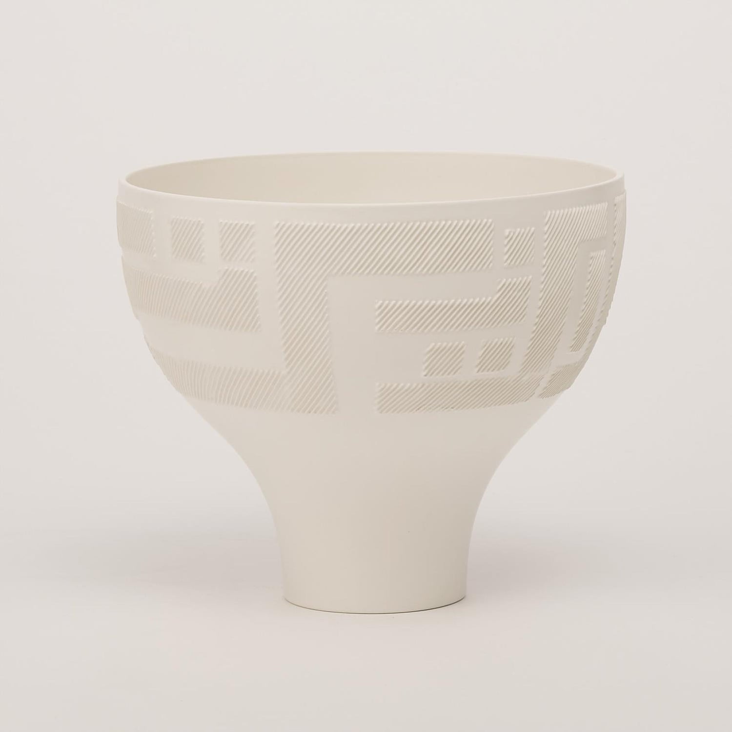 Global Views Matte White Chaco Bowl