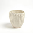 Global Views Rustic White Nail Head Bowl