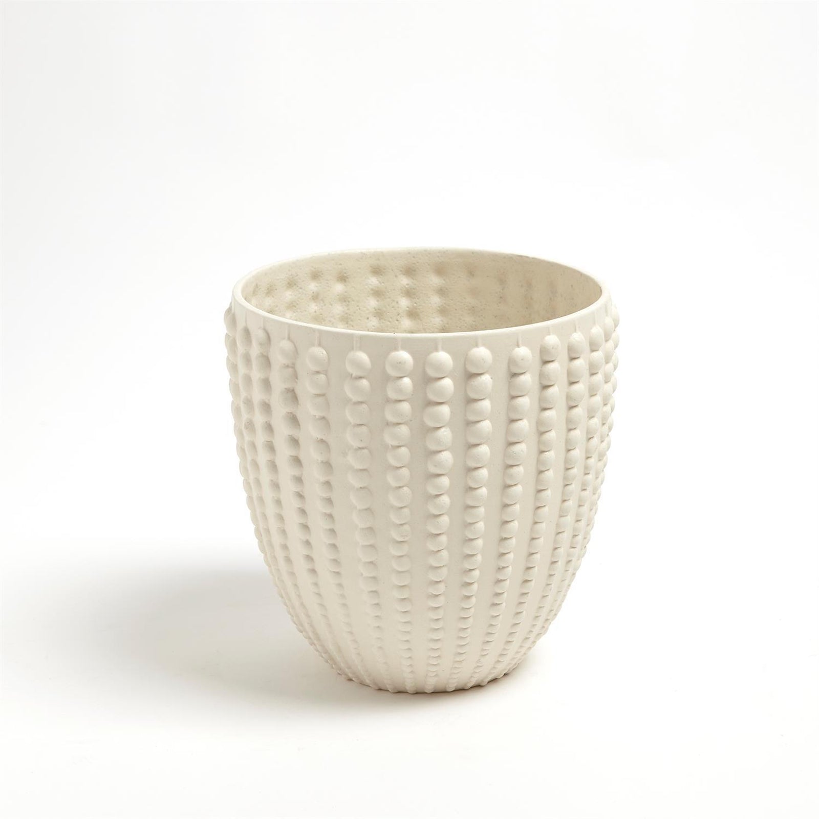 Global Views Rustic White Nail Head Bowl