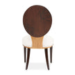 Michael Amini Camellia Field Linen/Warm Pecan Dining Side Chair - Set of 2