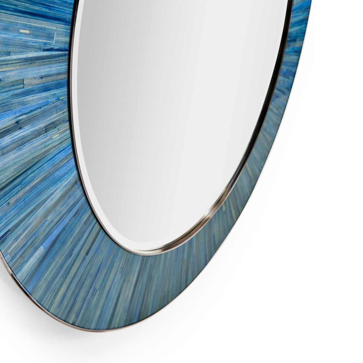 Jonathan Charles Sapphire Round Mirror