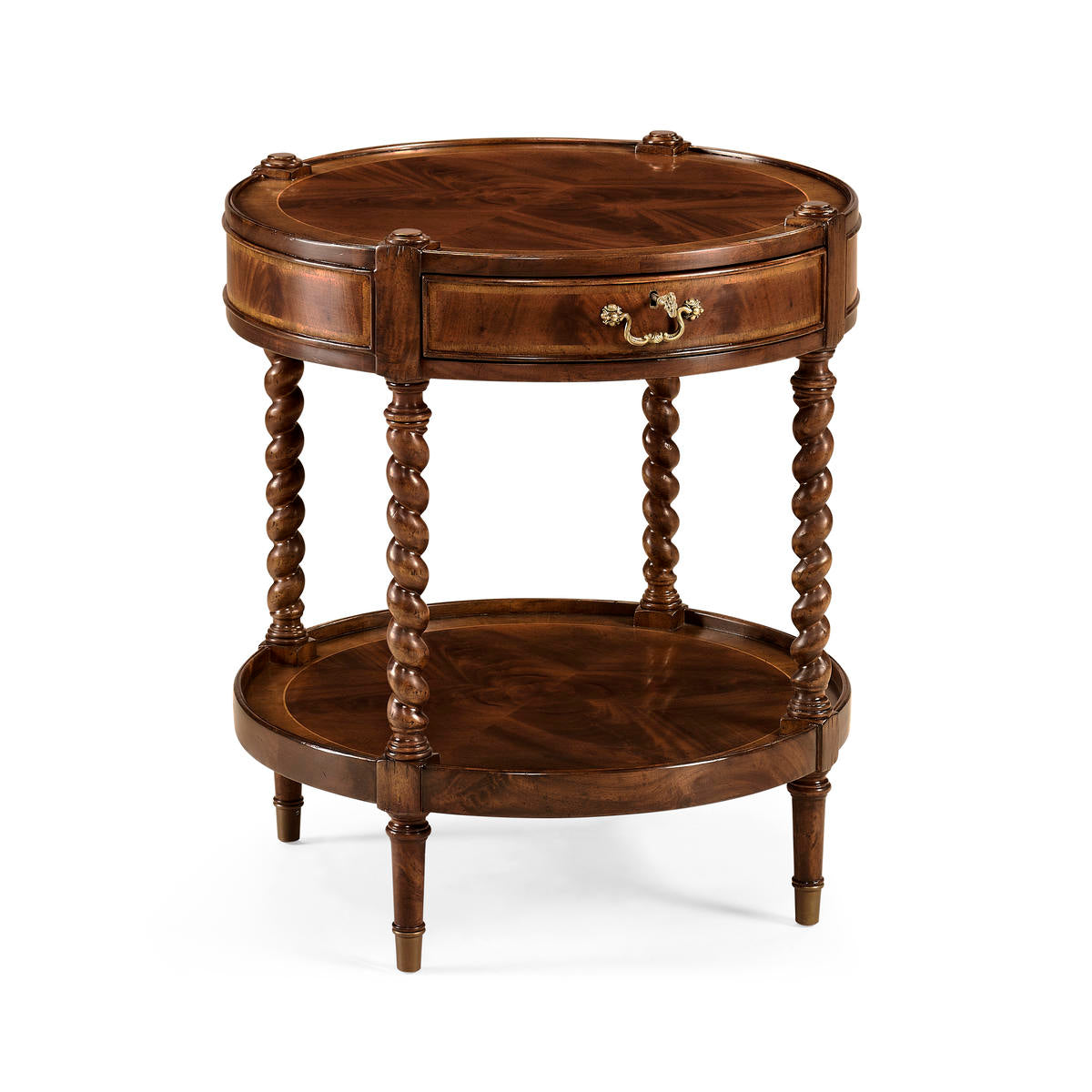 Jonathan Charles Regency Mahogany Round Side Table