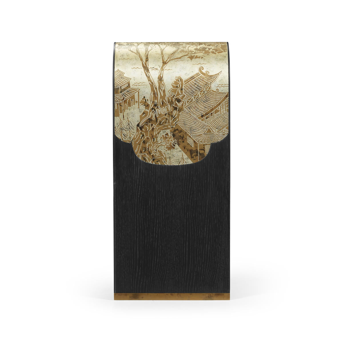 Jonathan Charles Fusion Curved Chinoiserie Console