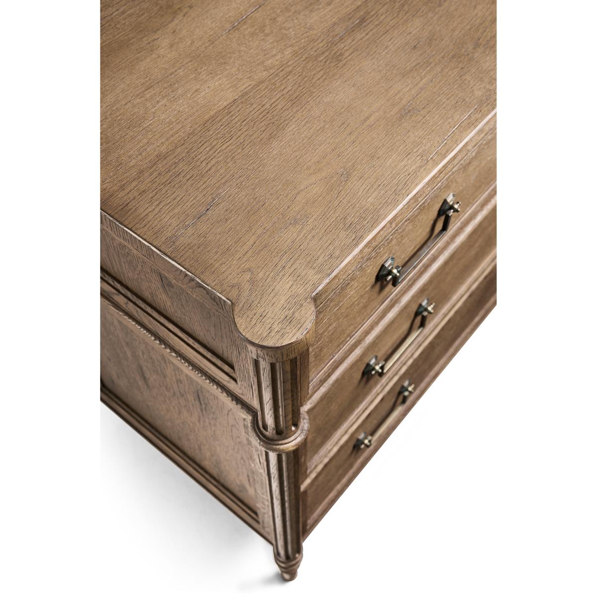 Jonathan Charles Kalpa Louis XVI Drawer Chest - Stripped Chestnut